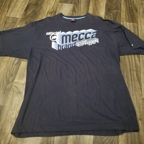 Mecca Other - Vintage Mecca Y2k 2000s Blue t shirt Size XXL (Stained Collar)
